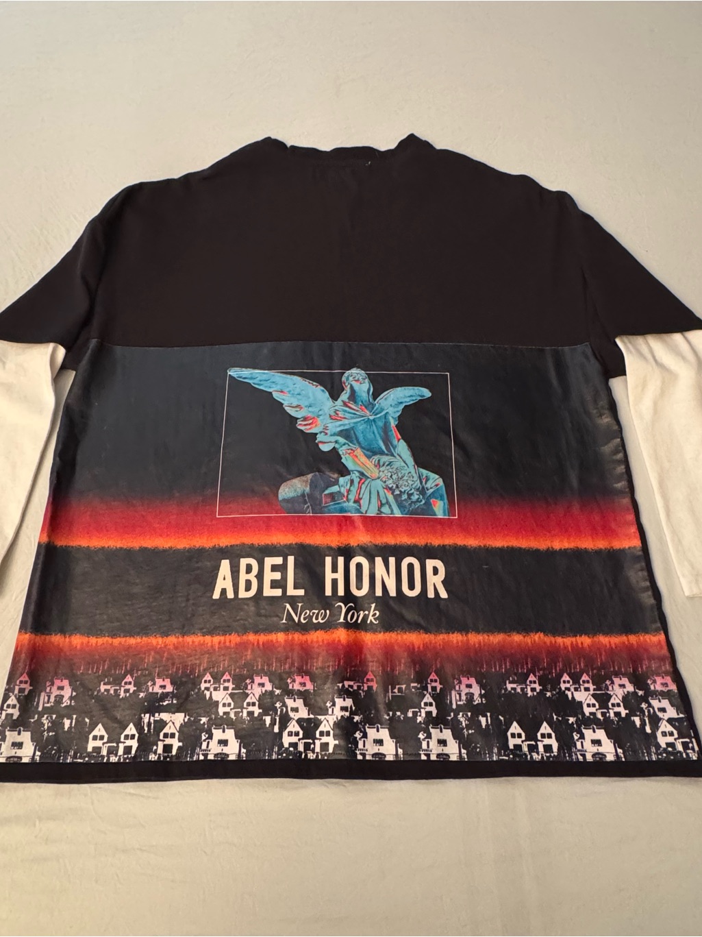 Abel Honor New York Long Sleeve Oversized T Shirt Size Medium Urban Ah